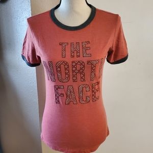 The North Face Red Retro-Look Slim Fit TShirt S